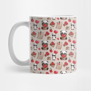 Valentine's Day Cute Panda Bear Pattern Mug